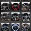 Custom Car Steering Wheel Cover Wrap AntiSlip Suede Leather Braid For Bmw M Sport M3 E90 E91 E92 e93 E87 E81 E82 E88 X1 E84 J220808