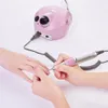 Nail Drill & Accessories 350000/20000RPM Pro Polishing Machine Electric File With Speed Display Manicure Knife Pedicure251F