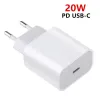 20w PD Quick Charger for iPhone 13 12 XS Fast Charging 20W Type C USB Wall Adapter 5V 3A US EU UK Plug With retail box