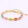 Bracelet de luxe couleur bonbon haute qualité printemps coloré café perlé lien chaîne Bracelet pour femmesBangle Inte22