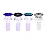 Wholesale Glass Smoking Bowl Slide Slim Waist Shape 14mm 18mm Male or Female Joint Thick Round Bowls With Rod Handle For Bong Hookah Water Pipe Accessories