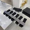 Luxury Slides Designer Slippers Ladies Soft Warm Fur Enameled Triangle Crossover Fashion Women Shoes Black Shoe Lady Sandals 220506