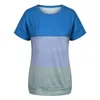 Chemisiers pour femmes chemises pour femmes 2023 femmes rayé t-shirt contraste couleur lâche Blouse décontractée chemise vacances fête Colorblock Baggy pour