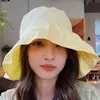 2022 New Japanese Style Pleated Fisherman Hat Women's Summer Thin Casual All-match Sun Hat Sunshade Panama Gorros Y220607