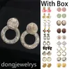 Schattige Kleine Ster Parel Oorbellen Niet Vervaagd Klassiek Ontwerp Hoepel Oorbellen Hip Hop Overdreven Grote Cirkel Letter Rock Punk Stud Dongjewelrys