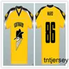 Mit GOTHAM ROGUES HINES WARD #86 FOOTBALL JERSEY DARK KNIGHT Embroidery Stitches Customize any size and name