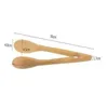 Large Bamboo Food Toaster Tong Bamboos Salad Cake Snack Clip Grip Bread BBQ Tongs Kitchen pliers Clamp Cooking Utensils