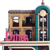 Blokken 15037 2480PCS Street View Series Downtown Diner Building Blocks Bicks Spelling Toys Compatible 10260 T230103