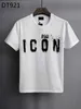 DSQ Icon Gyb Men Thirts Designer Print Letter Men Tees Paris Cotton Polos Man Tops Women Clothing Fashion Brand Dsqu000Fuared2 T Shirt