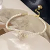 Chaînes Français Simple Perle Fleur Collier Mode Tempérament Clavicule Chaîne Sauvage Dames En Gros BulkChains