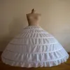 High Quality Women Crinoline Petticoat Ballgown 6 Hoop Skirt Slips Long Underskirt for Wedding Bridal Dress Ball Gown201t