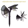 LED 태양 광 야외 스포트라이트 방수 LED 라이트 라이트 라이트 벽 램프 정원 장식 야외 가벼운 조경 태양열 램프 J220531