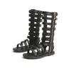 Summer Girls Shoes Leather Fashion Toddler Gladiator Sandals Baby Girls High Top Roman Sandles for Girls B969 220527