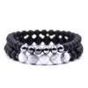 Fili di perline magneti perle di ematite perle bracciale pietra di pietra opaca tallone naturale design naturale bianco bracciali neri braccialetti fili di braccialetti intera22