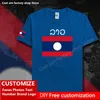 Laos T-Shirt Free Custom Jersey DIY Name Nummer Marke Männer Frauen High Street Fashion Hip Hop Lose Casual T-Shirt Laotian 220616