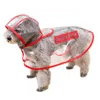 Capinho de chuva de cachorro Clear Pet impermeável Roupas de capa Capel