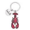 Keychains Friends TV Show Keychain Metal Crawfish Badge Keyring For Friend Car Llavero Jewelry Friendship Gift Decorations