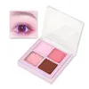 Four-Color Matte Pearl Eye Shadow Portable Novice Makeup Repair #01 Taro Smoothie 1PC