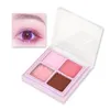 Vierkleurige matte parel oogschaduw draagbare beginnende make-up reparatie #01 taro smoothie 1pc