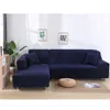 Podwójna sofa pokrywka 145-185 cm do salonu Couch Couch Cook Elastic L w kształcie L Covery rozciągają szezland