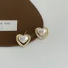Nowoczesna biżuteria s925 igła kolczyki sercowe złoty kolor lśniący kryształowe kolczyki do stadnon