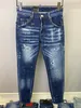 NIEUWE MAN JEANS HOE LICHT BLAUW Dark Gray Italië merk man lange broek broek streetwear denim mager slanke rechte motorrijder Jean voor D2 topkwaliteit 28-38 maat 9830