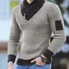 Moda coreana Autunno Uomo Casual Stile Vintage Maglione Dolcevita di lana Oversize Inverno Uomo Caldo Pullover di cotone Maglioni 220815