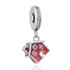 925 Sterling Silver Dangle Charm nowa tablica do pisania kamera zamek dom wisiorek koraliki koralik Fit Pandora Charms bransoletka DIY biżuteria akcesoria