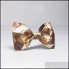 Nova chegada moda gravata borboleta para homens Café impressão de ouro bowtie noivo casamento Prom festa acessórios presente entrega entrega 2021 pescoço laços 3IVMO