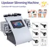 Promosyon 6 In 1 Ultrasonik Kavitasyon Zayıflama Vakum Radyo Frekansı LIPO Lazer Makinesi SPA UPS