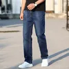 Men's Jeans Spring Season Loose Big Size Pants Black Plus Stretch Men's Summer Thin SectionMen's