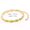 Bracelet de luxe couleur bonbon haute qualité printemps coloré café perlé lien chaîne Bracelet pour femmesBangle Inte22