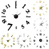 Zegary ścienne Zegar Prawdziwy Kwarcowy Pokój dzienny Nowoczesny Horloge Zegarek DIY 3D Akrylowe Lustrzane Naklejki Home Decora