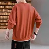 M-9XL негабаритная Crewneck толстовка мужская мода с длинным рукавом свободные пуловер вскользь нижняя рубашка Harajuku Cousssuit Мужчины