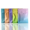 Bulk Food Storage Glossy Matte Aluminum Mylar Foil Bag Zip Lock Self Seal Tear Notch Flat Pouches for Food Snack Tea Coffee Bean Pouches