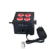 New lights RGBWAUV mini 4pcs disco uplight with battery wireless IRC remote control DMX par light