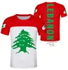 Libanon t shirt diy gratis anpassat namn nummer lbn t-shirt nation flagga lb republik arabiska arabiska libanesiska land tryck po kläder 220609