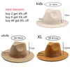 Fedora Winter S for Women Ribbon Band Mens Hat Wide Brim Classic Beige Wedding Church Cap Chapeau Femme 220810