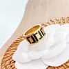 Роскошь дизайнеры ювелирные кольца Classic Letter Pearl Diamond Ring