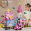 Blocs Princess Castle Friends City House Fantasy Garden Villa Modèle Blocs Building Blocss Kit Diy Creative Bricks Educational Toys for Girls T230103