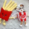 Dessin Animé Mignon Fast Food Câlin En Peluche Hot Dog Popcorn Cuisses De Poulet Pizza Chips Coussin Enfants Drôle Chambre Décor Oreiller J220704