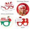 2023 Nya barn julglasögon dekoration christma dekorationer foto props snögubbe älg festglasögon
