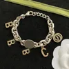 Women Designers Bracelet Silver Necklace For Mens Luxury Jewelry Letters Pendant Love Bracelets G Brand Chain Link Box Hip Pop Box 42002