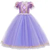 Flickans klänningar Baby Girls Casual Toddler Clothes Kids Clothing Halloween Sophia Rapunzel Summer E3014