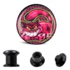 Kubooz Akrilik Anime Resimleri Logo Kulak Tapaları Tüneller Göstergeler Piercings Vücut Takı Genişletici Genişletici 6-25mm 120pcs2670