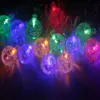 Strängar 20st/Lot 5M LED -strängljus med 20LED BALL AC220V/110V Holiday Decoration Lamp Festival Christmas Outdoor Lighting