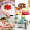 Backware -Werkzeuge Andere 38pcs Russische Rohrleitungen Tipps Kuchen Dekorieren Vorräte Kit Blume Zuckerguss Set Puff Düsen Taschen Backteigotherother