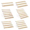 Hooks & Rails Wooden Display Risers Clear Rectangle Stands Shelf For DisplayHooks