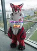 Fursuit Long-haired Husky Dog Fox Wolf Mascot Costume Fur Adult Cartoon Character Halloween Party Cartoon Set #113