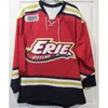 Ceomit Erie Otters 28 Connor Brown 74 Danefo 97 Connor McDavid Mens Womens Youth 100% broderi Cusotm Ett namn något nummer Hockey Jersey